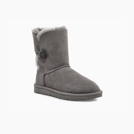 UGG Bailey Button II Grey Boots for Women (YECL02956)